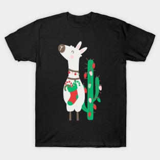 Christmas llama T-Shirt